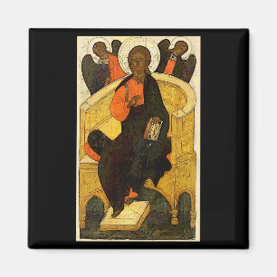 Imã Cristo Pantocrator Jesus Entronizado Salvador Cris