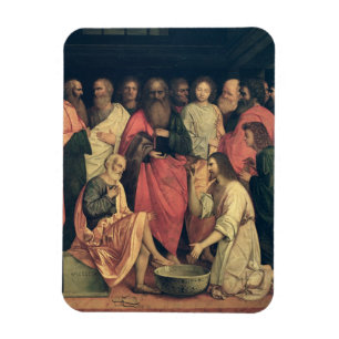 Ímã Cristo que lava os pés dos discípulo