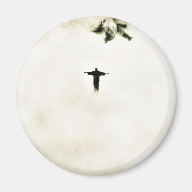 Imã Cristo Redentor nas nuvens (Frente)