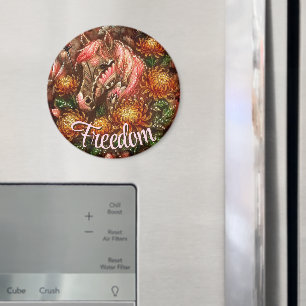 Imã Crítemos Florais do Autumn Horse Personalizados