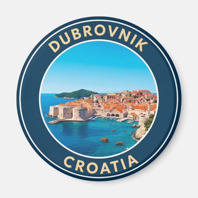 Imã Croácia Dubrovnik Viagem (Frente)