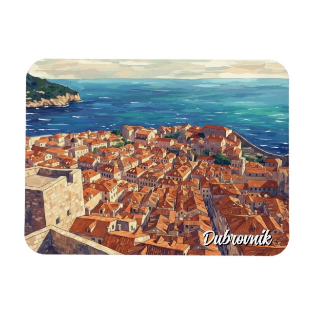 Ímã Croácia Dubrovnik Viagens (Horizontal)