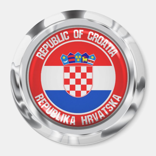 Imã Croácia Round Emblem (Frente)