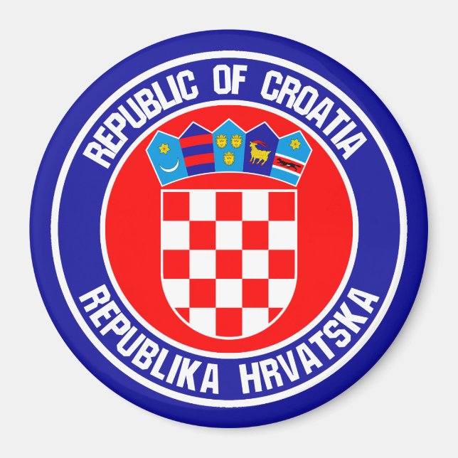 Imã Croácia Round Emblem (Frente)