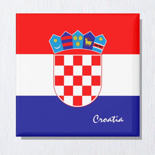 Imã Croatian flag & Croatia travel, holiday/sports (Criador carregado)