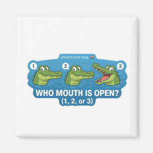 Imã Crocodilo Boca Aberta