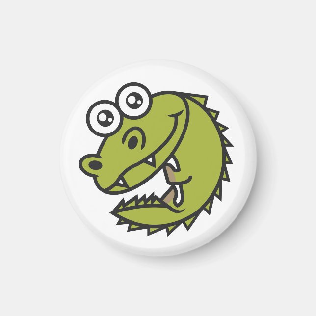 Imã Crocodilo de Bebê Cute (Frente)