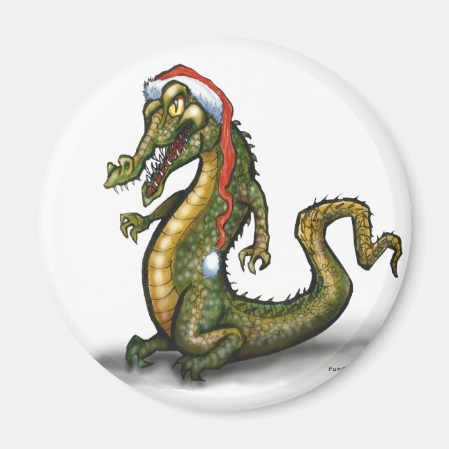 Imã Crocodilo de Natal (Frente)