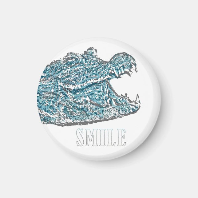 Imã Crocodilo de Sorriso (Frente)