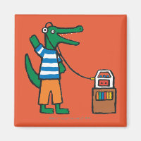Crocodilo legal escuta música