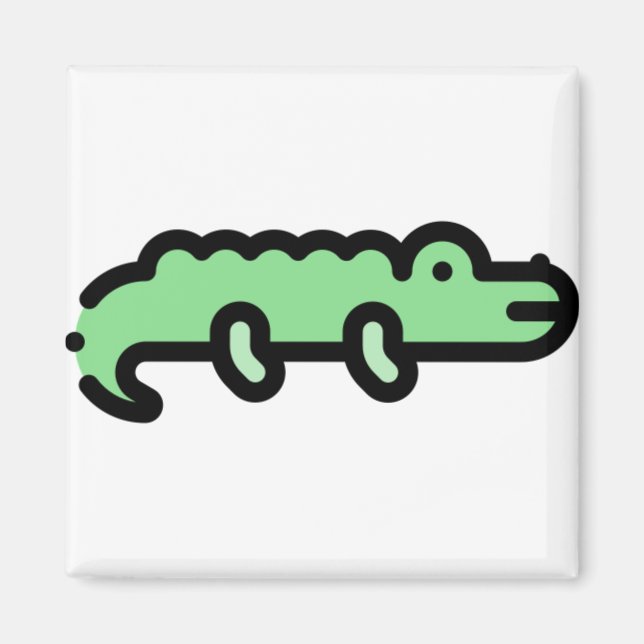 Imã Crocodilo Pequeno (Frente)