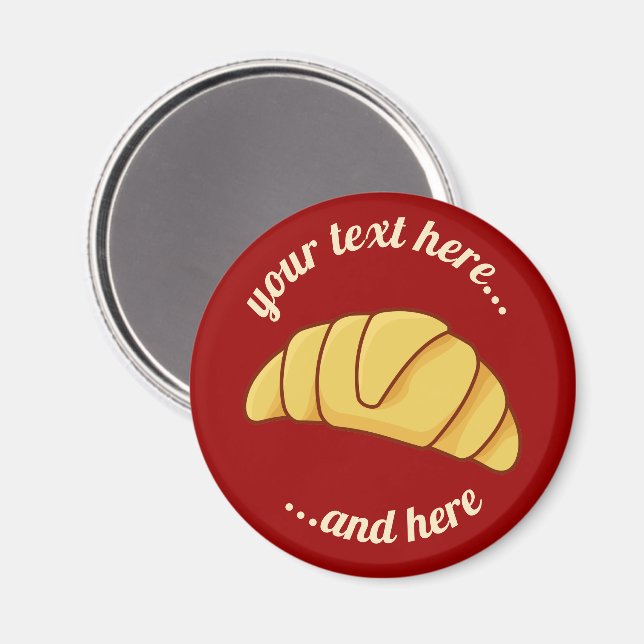 Imã Croissant Magnet (Front/Back)