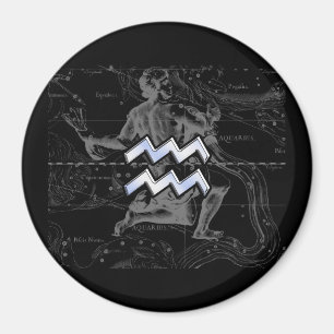 Imã Cromo como Aquarius Zodiac Sinal em Hevélio