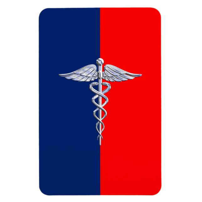 Ímã Cromo Como Caduceus Símbolo Médico Decência da Lig (Vertical)