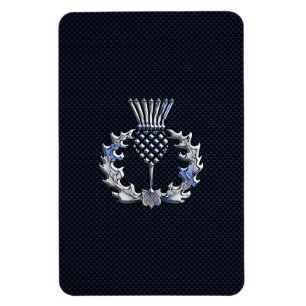 Ímã Cromo como no cardo do Scottish do impressão da