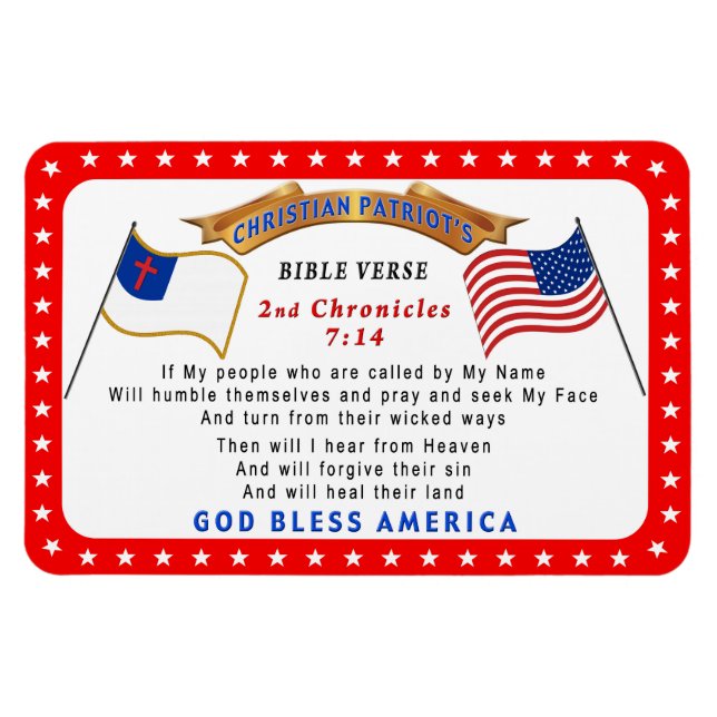 Ímã Crônicas do segundo das geladeiras cristãs 7 14 (Horizontal)