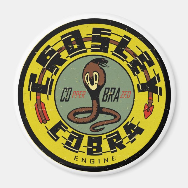 Imã Crosley Cobra Engine desconhecido sinal de safra r (Frente)