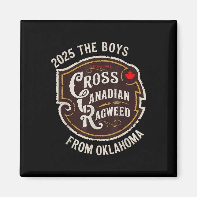 Imã Cross Canadense Ragweed The Boys From Oklahoma Con (Frente)