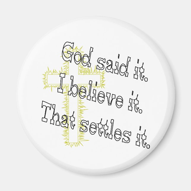 Imã Cross God Said (Frente)