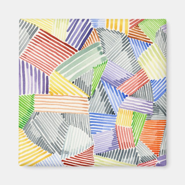 Imã Crosshatch Quilt I (Frente)