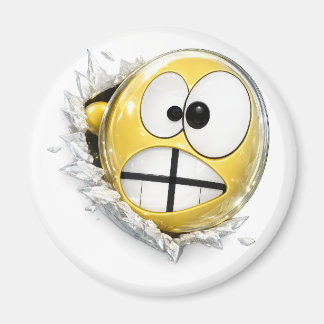 Imã Crossy 3D Emoji Round Magnet