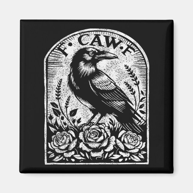 Imã Crow Raven F Caw F  (Frente)