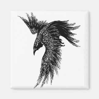 Imã Crow Raven Norse Viking Símbolo