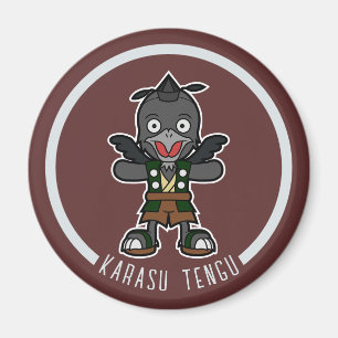 Imã Crow Tengu, Um Cartoon   Yokai Japonês