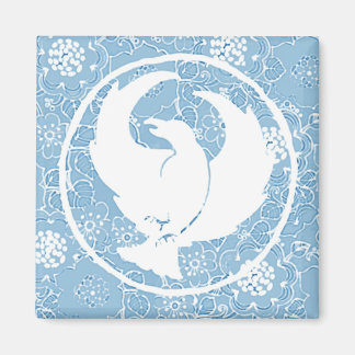 Imã Crowfoot Magnet Blue Porcelain