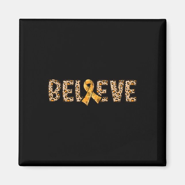 Imã Crps Leopard Imprime Orange Ribbon Support Acredit (Frente)