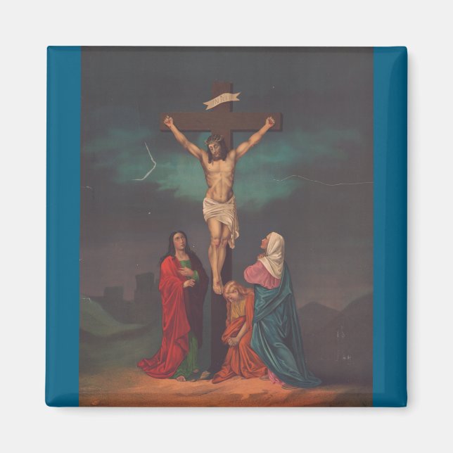 Imã Crucificação de Jesus Cristo (Frente)