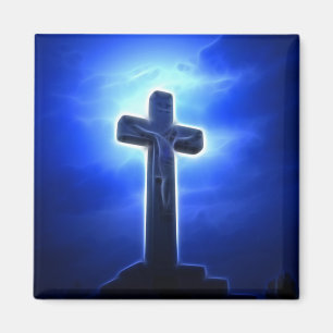 Imã Crucificação dramática de Jesus