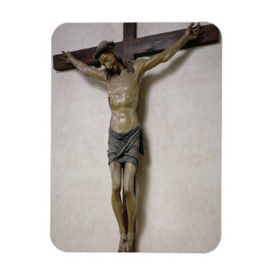Ímã Crucifixo (madeira policroma)