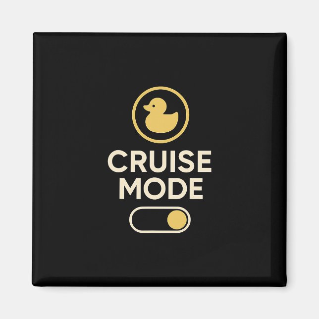 Imã Cruise Mode Duck Toggle Retro Vacation Vibes  (Frente)