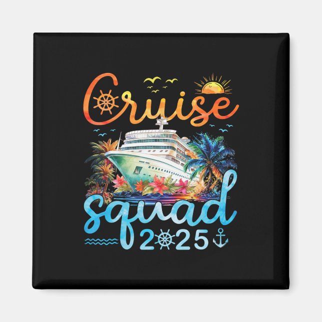 Imã Cruise Squad 2025 Family Group Matching Cruising V (Frente)