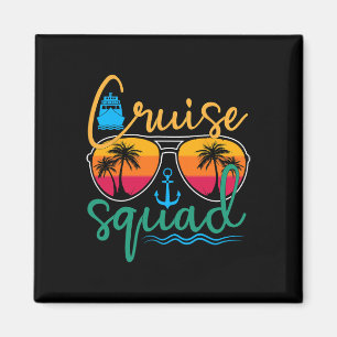 Imã Cruise Squad 2025 Family Vacation Beach Matching G