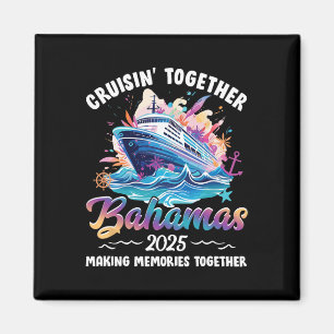 Imã Cruisin Juntos Bahamas Vacation Beach 2025 Memor