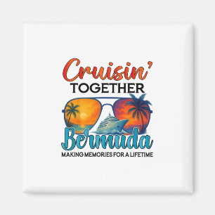 Imã Cruisin Together Bermudas 2025 Amigos Bermuda Cruz