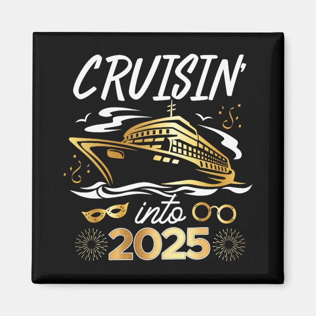 Imã Cruising Into 2025 New Years Eve Cruise Vacation M (Frente)