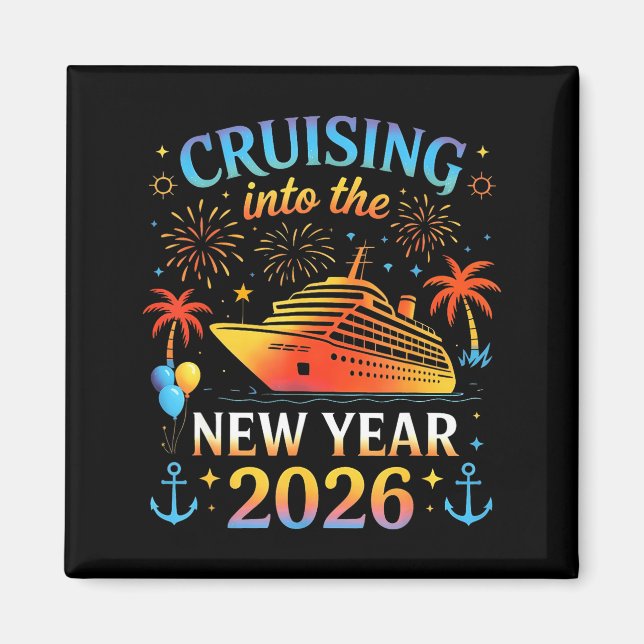 Imã Cruising Into The New Year 2026 Happy New Year Fam (Frente)