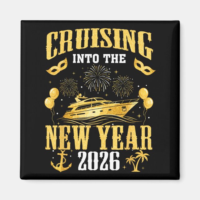 Imã Cruising Into The New Year 2026 New Year Eve Famil (Frente)