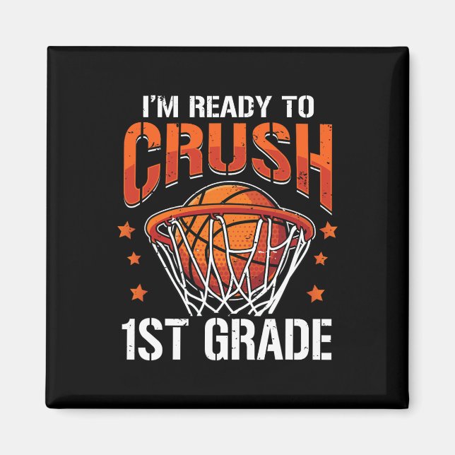 Imã Crush 1rua de basquete de volta às crianças de men (Frente)