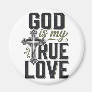 Imã Cruz Cristã Deus É Meu Verdadeiro Amor Vetor
