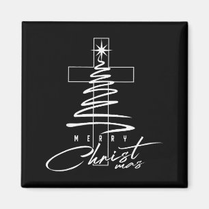 Imã Cruz Cristã Jesus Feliz Natal Xmas Árvore Ho