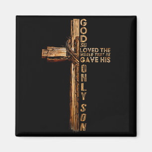 Imã Cruz de Cristo Cristão João 3 16 Deus Tanto Amou O