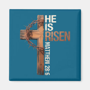 Imã Cruz de Páscoa ele ressuscitou Jesus cristãos home