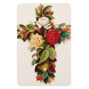 Ímã Cruz de rosas, ilustração da era vitoriana