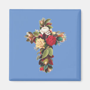 Imã Cruz de Rosas O Símbolo da Rosa Cruz Rosacruz