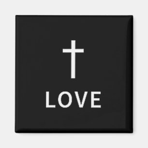 Imã Cruz Minimalista Cristã Amor Sutil Modo Religioso
