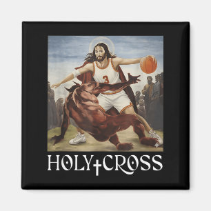 Imã Cruz Sagrada Engraçada Jesus Cruzando Satanás Basq